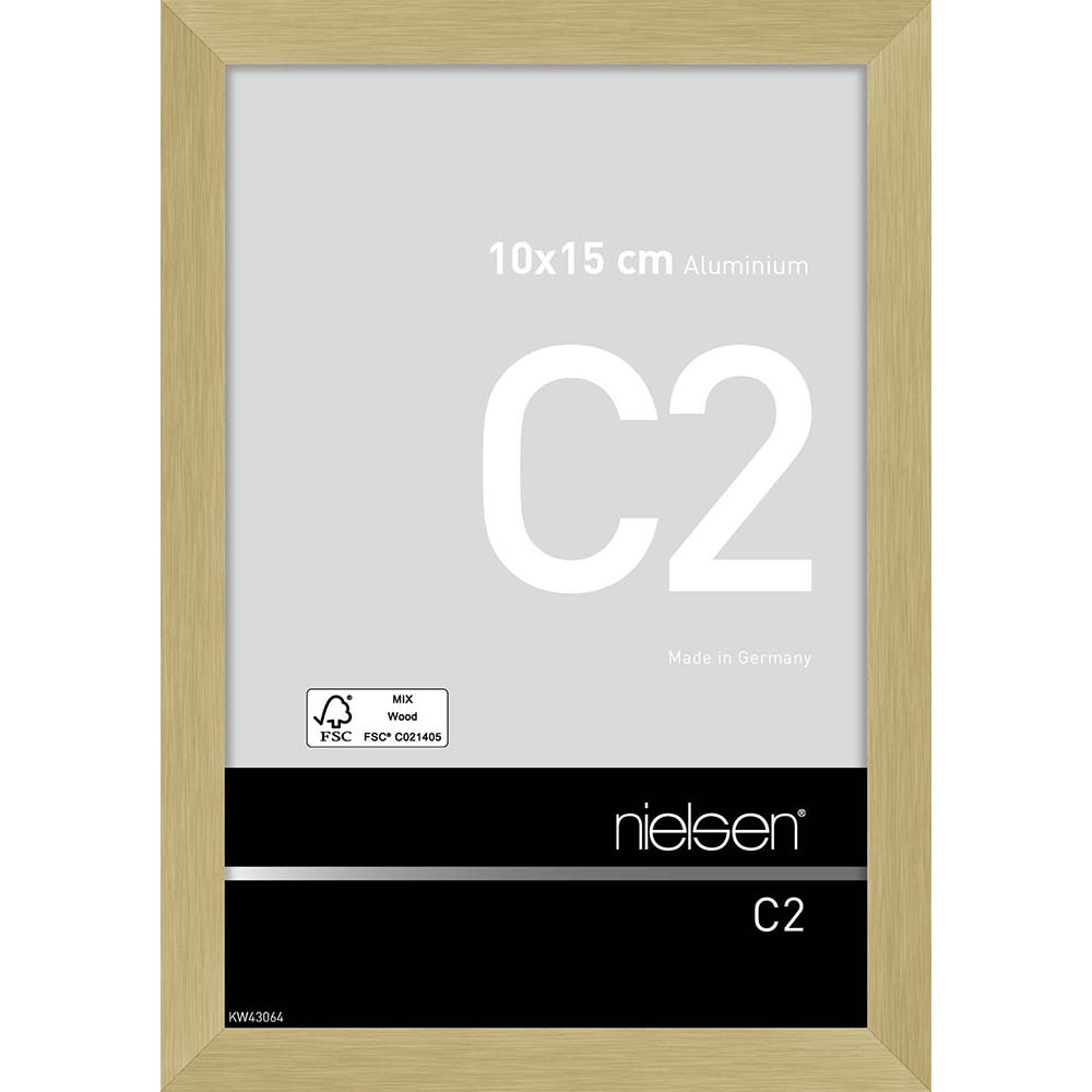 C2 Or mat brossé 10 x 15 cm