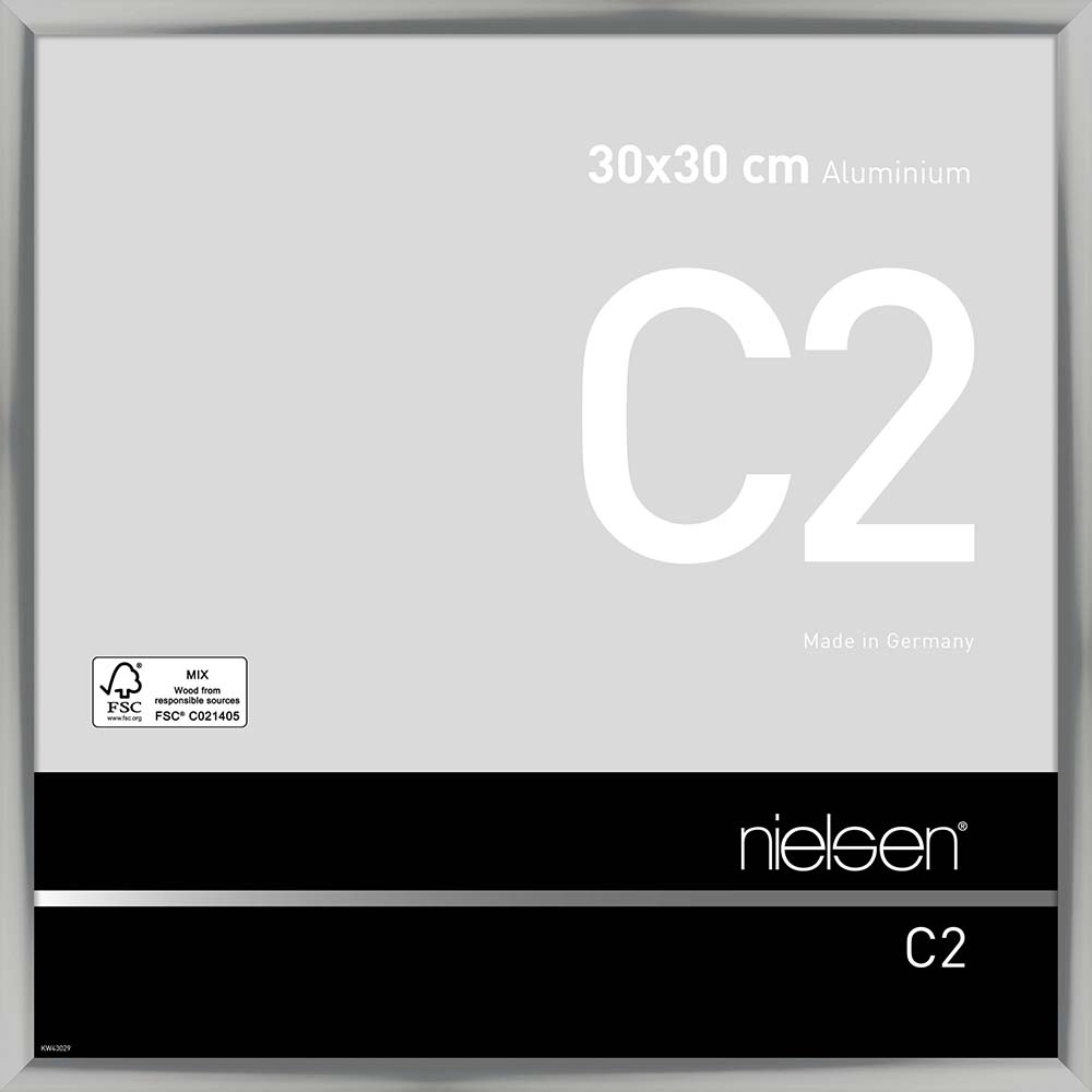 C2 Argent poli 30 x 30 cm
