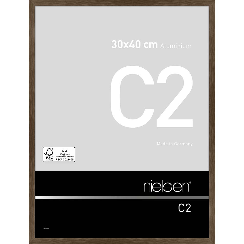 C2 Ambre mat brossé 30 x 40 cm