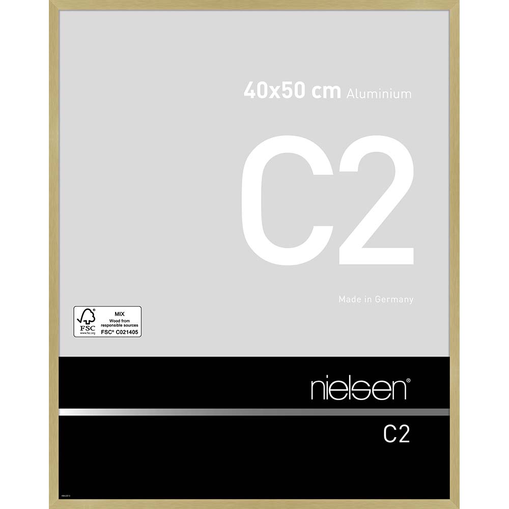 C2 Or mat brossé 40 x 50 cm