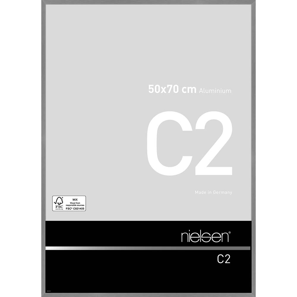 C2 Gris mat brossé 50 x 70 cm