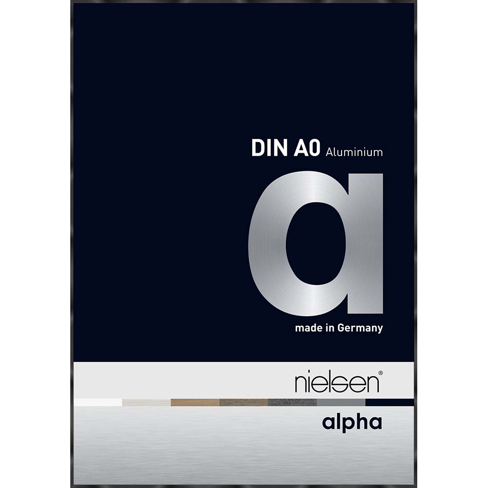 Alpha Noir anodisé brillant 84,1 x 118,9 cm
