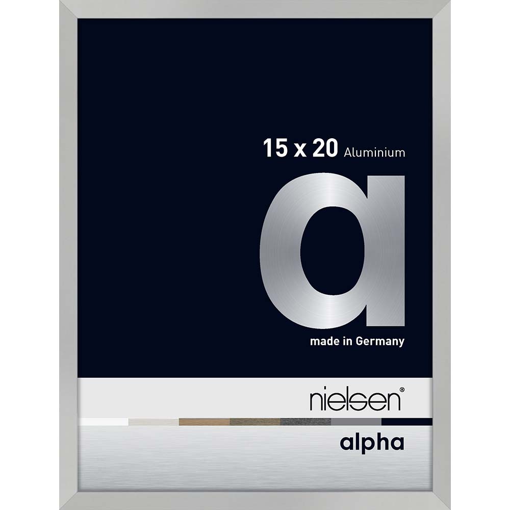 Alpha Argent mat 15 x 20 cm
