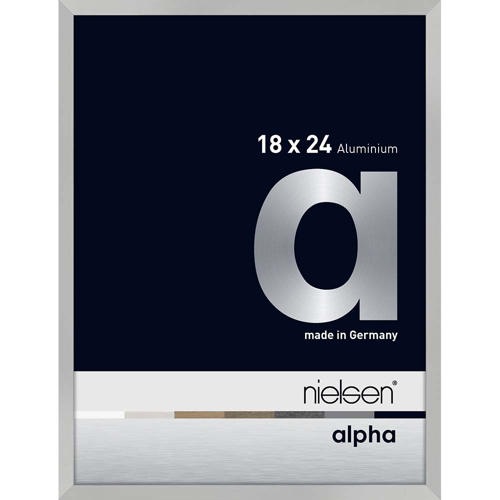 Alpha Argent mat 18 x 24 cm