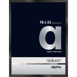 Alpha Noir anodisé brillant 18 x 24 cm