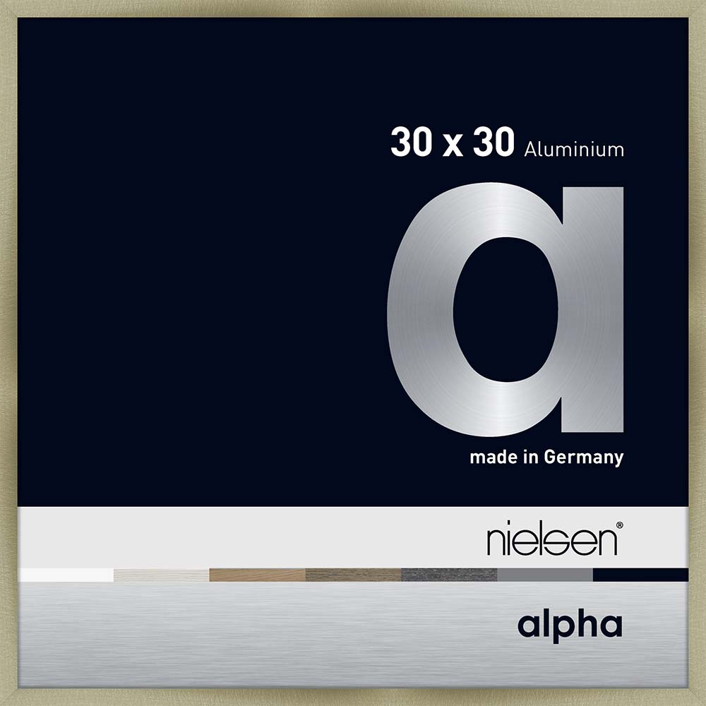Alpha Acier brossé 30 x 30 cm