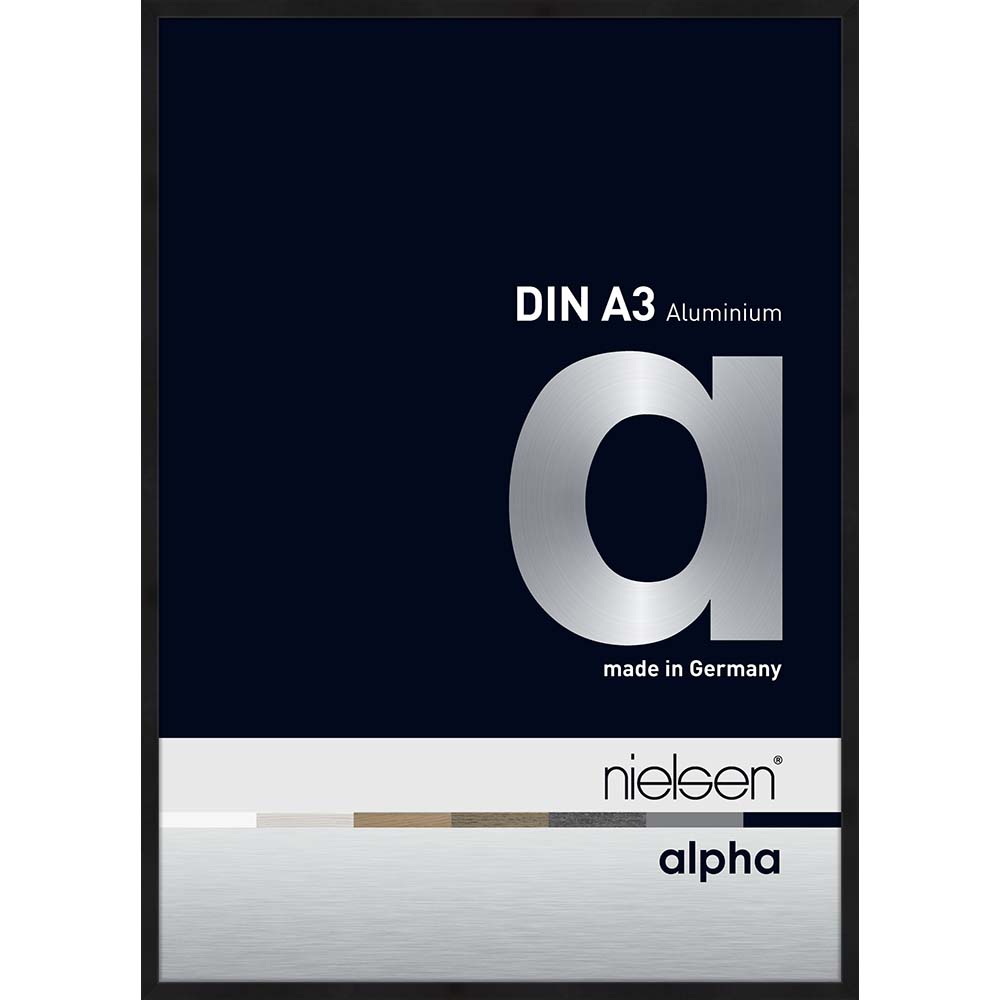 Alpha Noir anodisé mat 29,7 x 42 cm