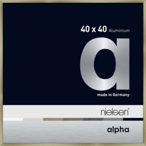 Alpha Acier brossé 40 x 40 cm