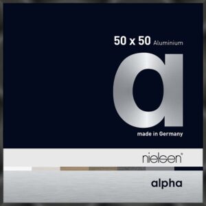 Alpha Noir anodisé brillant 50 x 50 cm