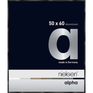Alpha Noir anodisé brillant 50 x 60 cm
