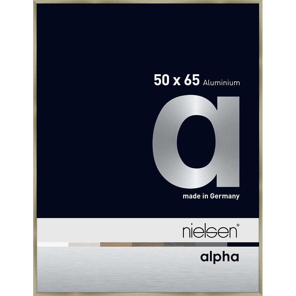 Alpha Acier brossé 50 x 65 cm