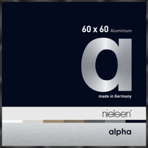 Alpha Noir anodisé brillant 60 x 60 cm