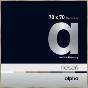 Alpha Acier brossé 70 x 70 cm