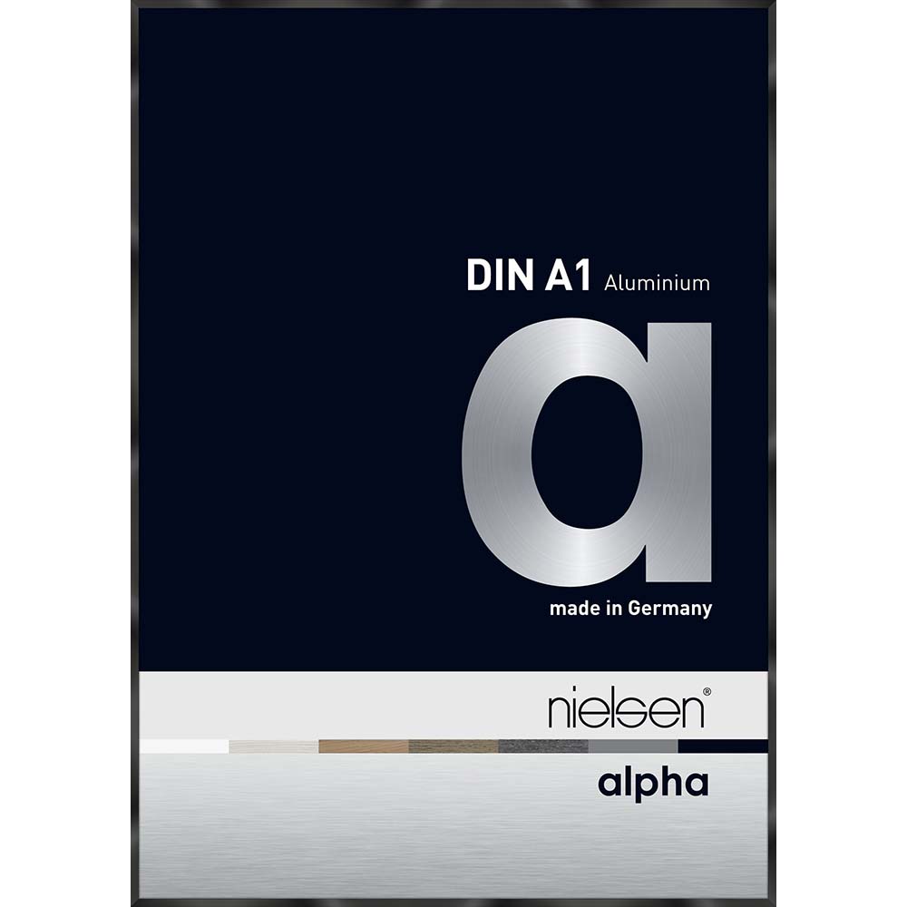 Alpha Noir anodisé brillant 59,4 x 84,1 cm