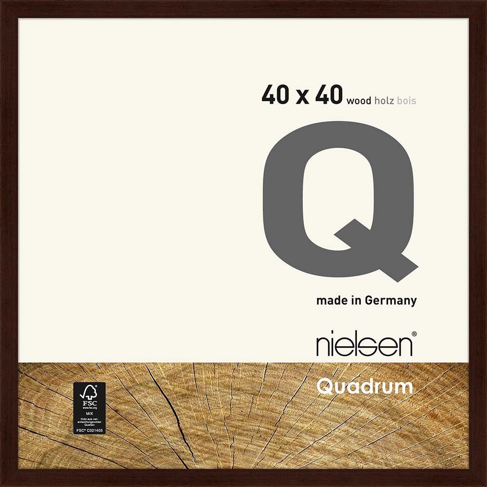 Quadrum Wengé 40 x 40 cm