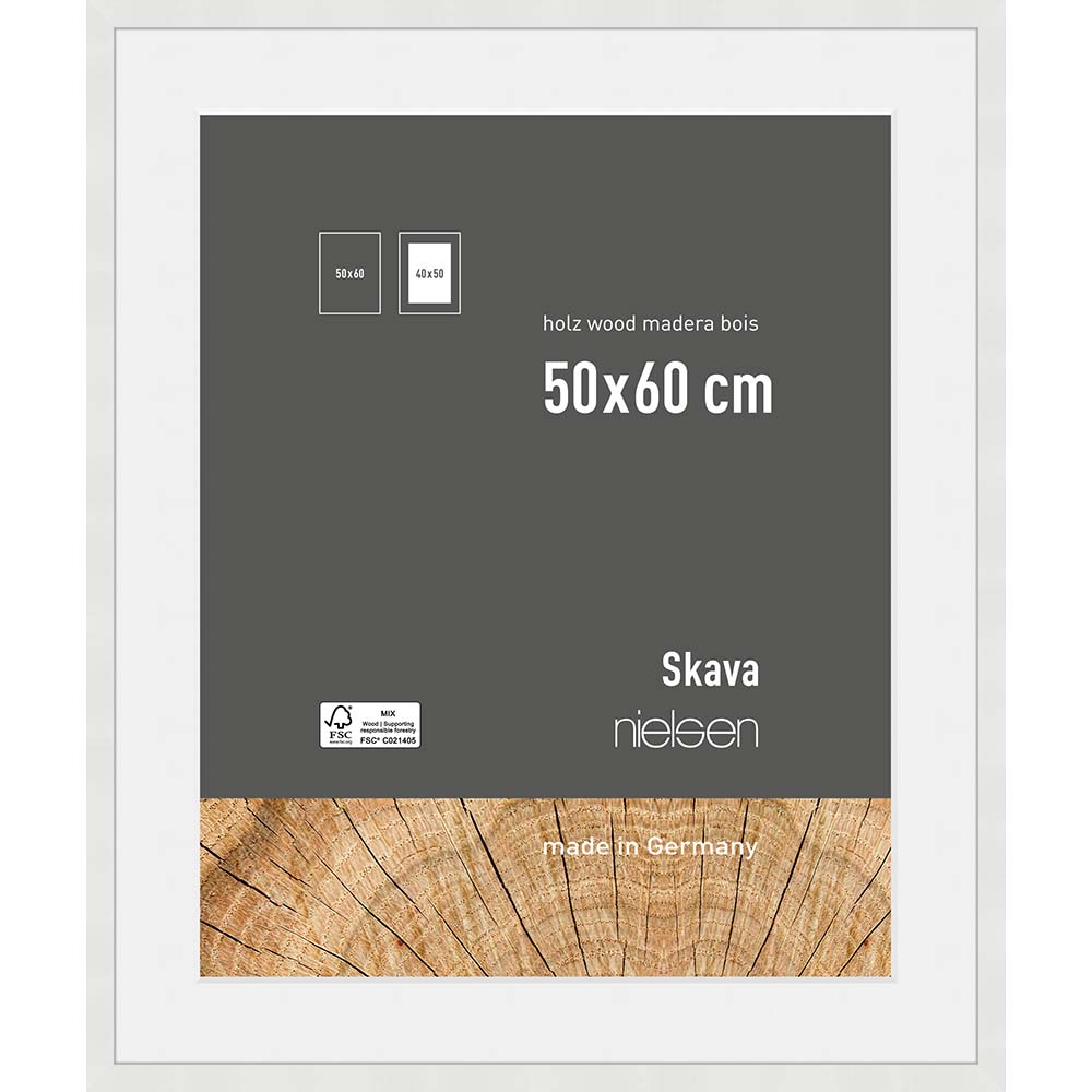 Skava 50x60/40x50 Blanc