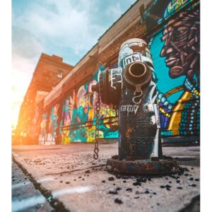 Graff bouche d'incendie